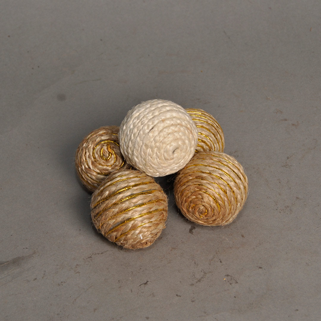 Jute Rope Ball with Jari / Cord Rope Ball