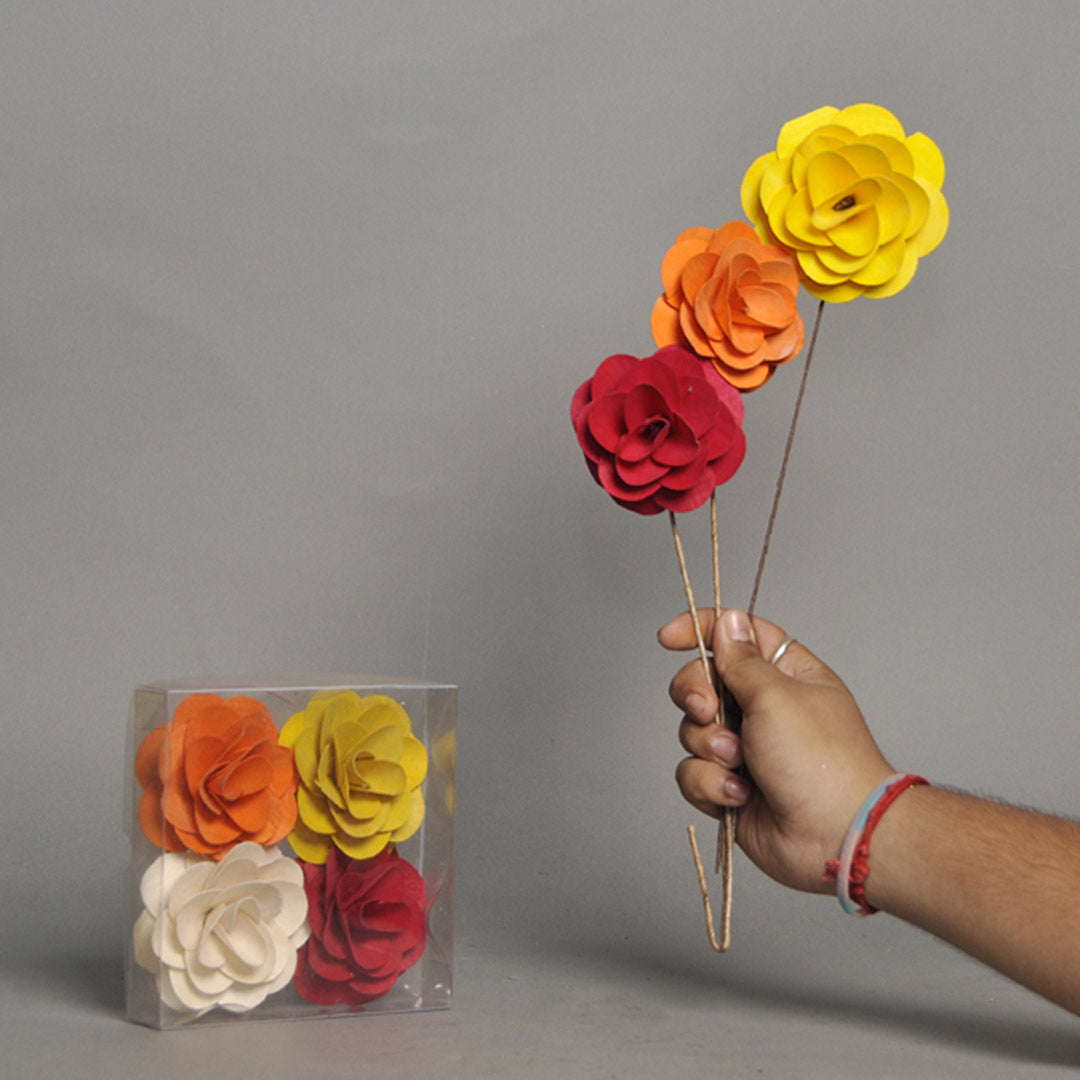 Deco Rose Orange, Yellow, Bleach, Red in PVC Box & on TST