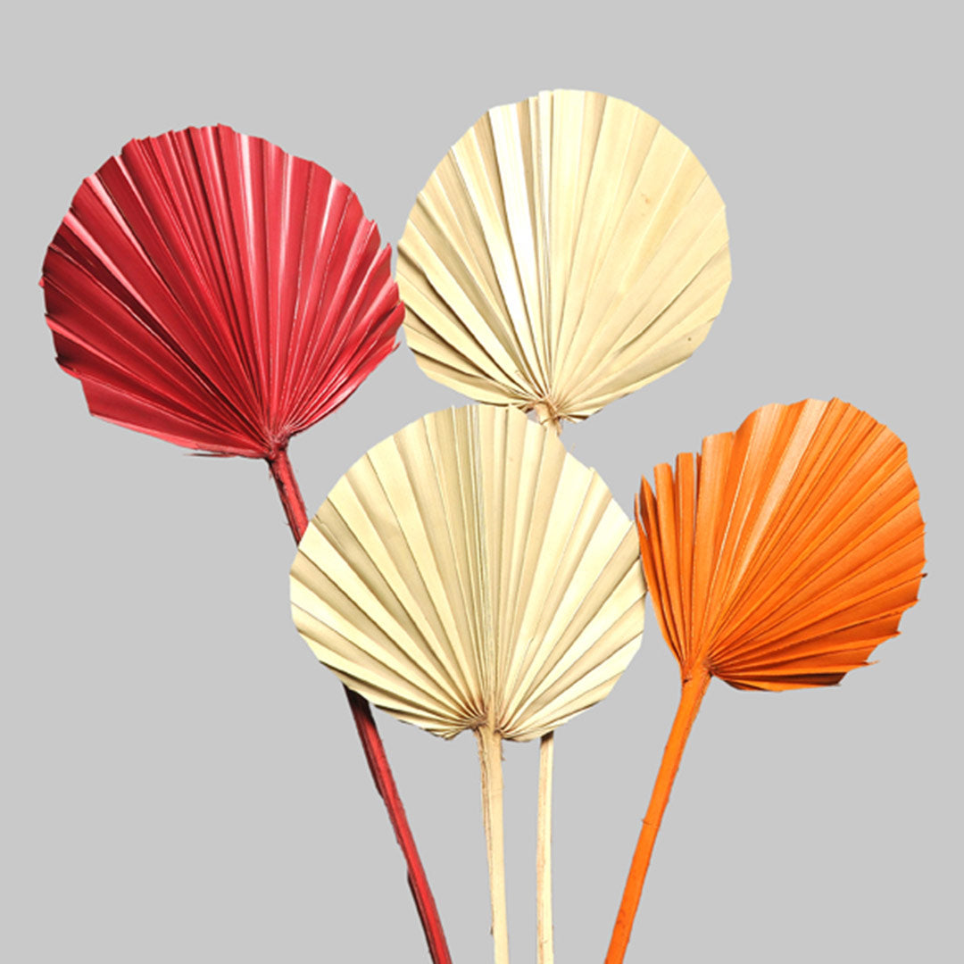 Palm Spear Round – Red, Natural & Orange